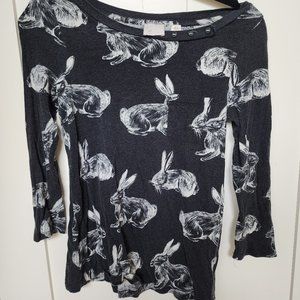 Anthropologie rabbit shirt